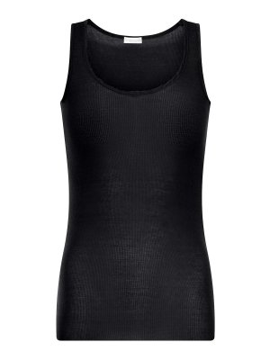 ROBERTO COLLINA: Tops & Tank tops - Sleeveless Ribbed Knit Top
