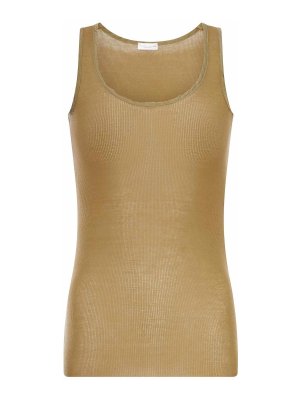 ROBERTO COLLINA: Tops & Débardeurs - Top - Vert