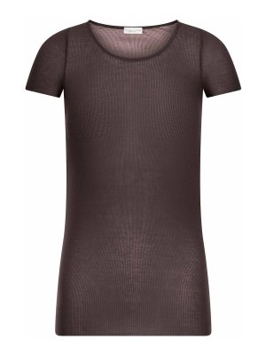 ROBERTO COLLINA: t-shirts - Ribbed Knit T-Shirt