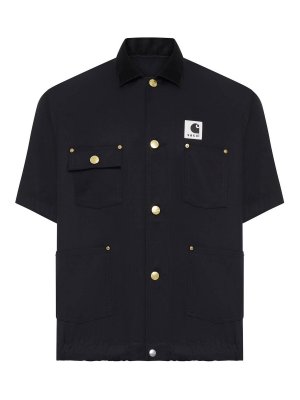 Sacai: Camisas - Camisa - Negro