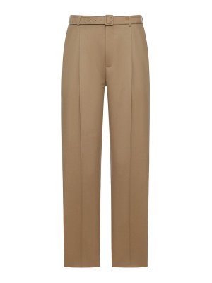SAINT LAURENT: casual trousers - Slim Fit Wool And Mohair Trousers