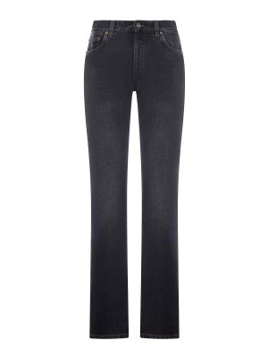 SAINT LAURENT: straight leg jeans - Straight Leg Denim Jeans