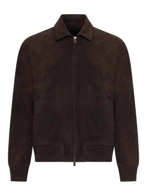 SALVATORE SANTORO: Chaquetas Bomber - Chaqueta Bomber - Marrón