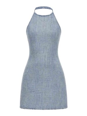 Self Portrait: ショートドレス - ショートドレス - ブルー