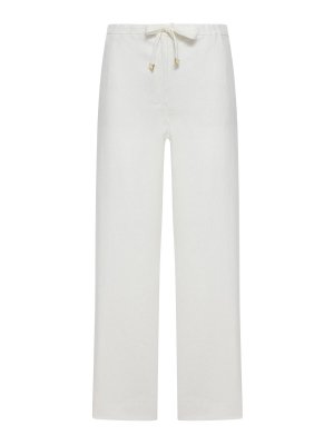 S MAX MARA: カジュアルトラウザー - カジュアルパンツ - 白
