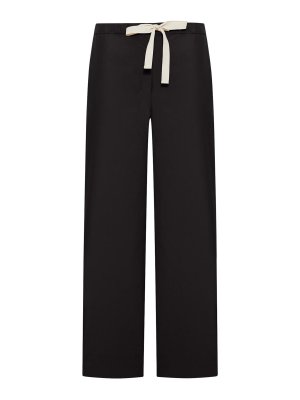 S MAX MARA: Pantalones casual - Pantalón Casual - Negro