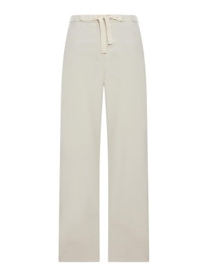 S MAX MARA: カジュアルトラウザー - カジュアルパンツ - 白