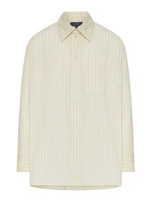 SOEUR: shirts - Oversized Cotton Shirt With Patched Pocket