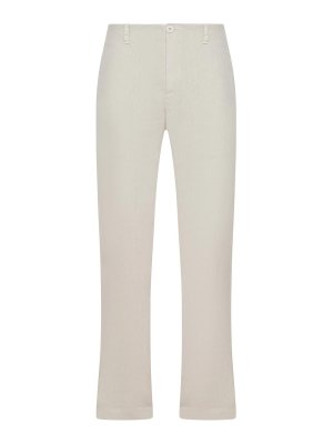 TRANSIT: casual trousers - Regular-Fit Linen Trousers