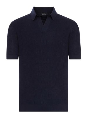 ZEGNA: Polos  - Polo - Bleu
