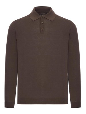 ZANONE: polo shirts - Slim Fit Cotton And Silk Polo Shirt