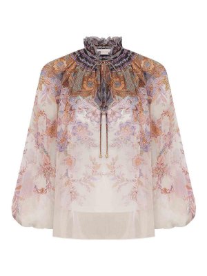 ZIMMERMANN: Blusas - Blusa - Color Carne Y Neutral