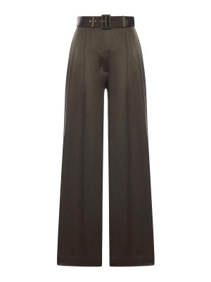 ZIMMERMANN: pantaloni casual - Pantaloni a gamba larga con cintura