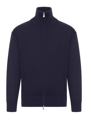 NOME: Strickpullover mit Rundhalsausschnitt - Rundhalspullover - Blau