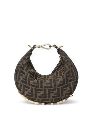 FENDI: wallets & purses - Graphy Minibag In Ff Jacquard Fabric