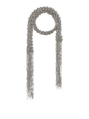 DRIES VAN NOTEN: Collane - Collana Con Sciarpa Ricamata