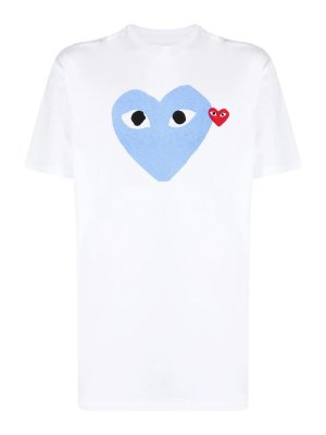 COMME DES GARCONS: t-shirts - Signature Heart T-Shirt