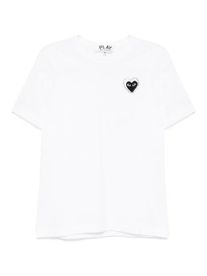 COMME DES GARCONS: t-shirts - Logo Patch T-Shirt