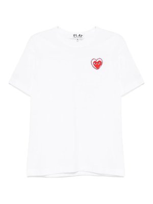 COMME DES GARCONS: t-shirts - Logo Patch T-Shirt