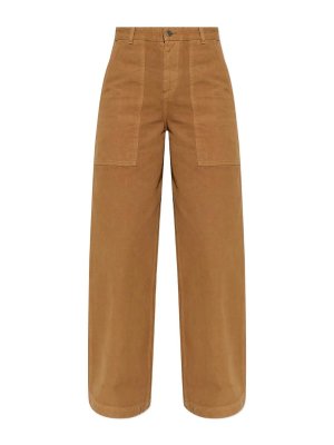 MONCLER: カジュアルトラウザー - カジュアルパンツ - ブラウン