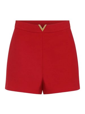 VALENTINO GARAVANI: トラウザーショーツ - ショートパンツ - 赤