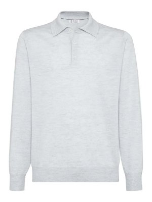 BRUNELLO CUCINELLI: ポロシャツ - ポロシャツ - ブルー