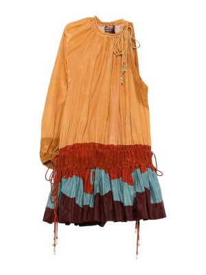 ALMAIS: Kurze Kleider - Kurzes Kleid - Orange