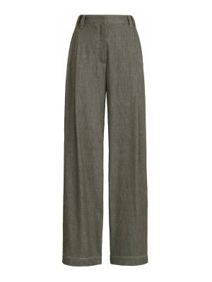 BRUNELLO CUCINELLI: カジュアルトラウザー - カジュアルパンツ - 緑