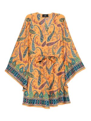 ETRO: Vestidos media pierna - Vestido Midi - Naranja