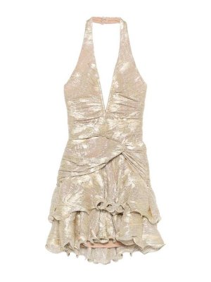 PATBO: abiti corti - Miniabito con scollo profondo in lurex