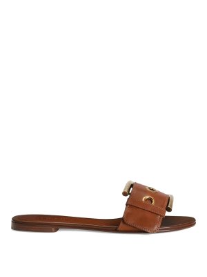 DOLCE & GABBANA: サンダル - サンダル - ブラウン