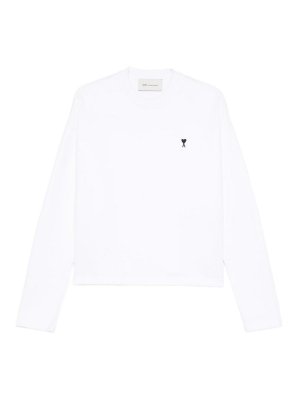 AMI PARIS: Sweatshirts & Pulls - Sweat-Shirts - Blanc