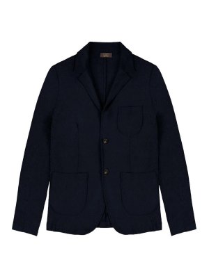 ZANONE: blazers - Blazer With Patch Pockets