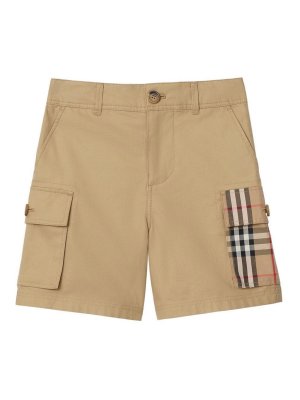 BURBERRY: トラウザーショーツ - ショートパンツ - ベージュ