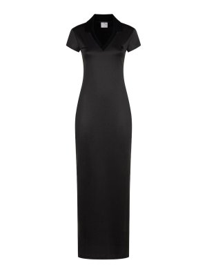 Courreges: evening dresses - Long dress with V-neck