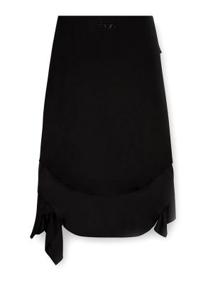DIESEL: Knielange und Midi Röcke - Midirock - Schwarz