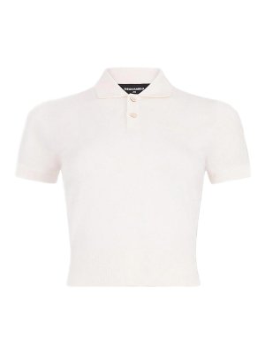 DSQUARED2: Pull col rond - Pull Col Rond - Blanc