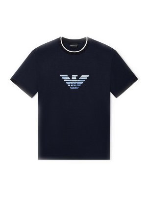EMPORIO ARMANI: T-shirts - T-Shirt - Bleu