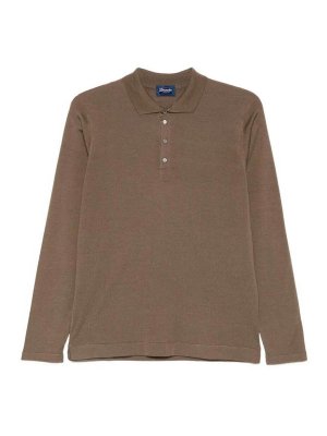 DRUMOHR: polo shirts - Long Sleeve Polo