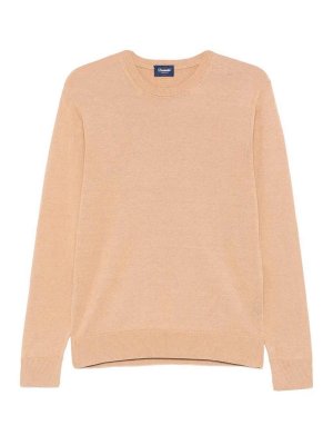 DRUMOHR: Suéteres con cuello pico - Suéter Cuello Redondo - Beis