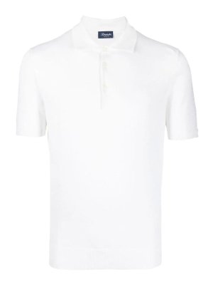 DRUMOHR: polo shirts - Buttoned Polo With Logo