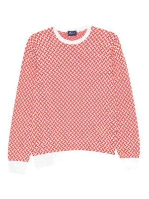 DRUMOHR: Suéteres con cuello pico - Suéter Cuello Redondo - Blanco