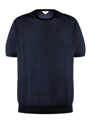 MALO: Suéteres con cuello pico - Suéter Cuello Redondo - Azul