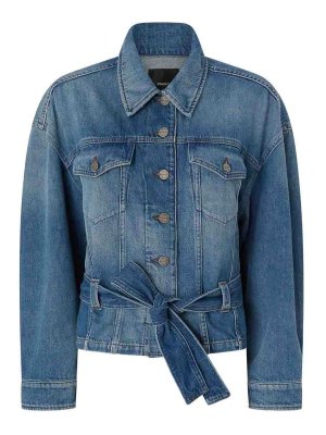 Pinko: denim jacket - `Giungla` Denim Jacket
