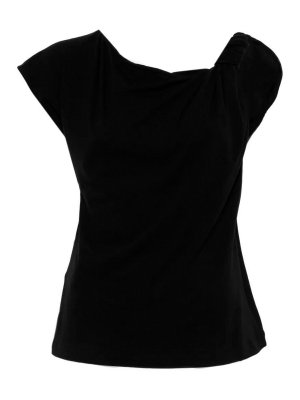 Pinko: Strickpullover mit Rundhalsausschnitt - Rundhalspullover - Schwarz