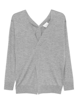 SA SU PHI: maglia collo a v - Maglione con scollo a V davanti e dietro