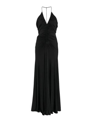 Self Portrait: maxi dresses - Jersey Gathered Maxi Dress