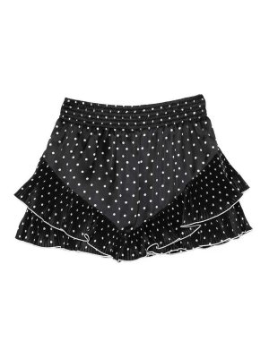 Self Portrait: mini skirts - Polka Dot Frill Mini Skirt
