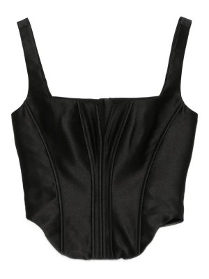 Self Portrait: Tops & Tank tops - Satin Corset Top