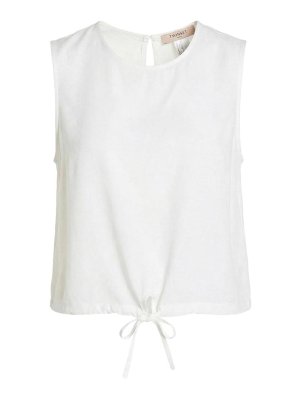 TWINSET: Tops & Tank tops - Top With Drawstring And `T` Embroidery